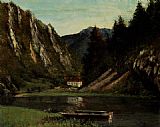 Les Doubs A La Maison-Monsieur by Gustave Courbet